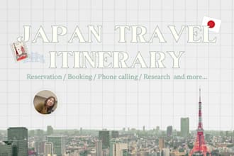 create a personalized itinerary for your trip to japan