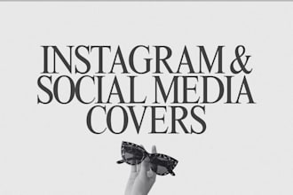 design clean instagram and social media covers