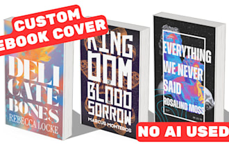 create a custom book cover with no ai