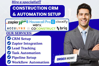 hcss briq werx plexxis coconstruct acculynx clockify housecall pro integration