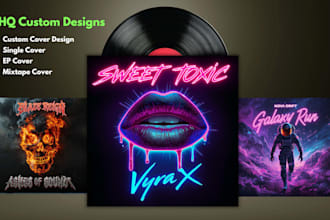 design premium single cover, cd cover or mixtape cover art