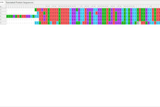 do sequence alignment and create the phylogenetic tree