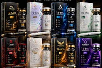 design professional vial label and packaging design