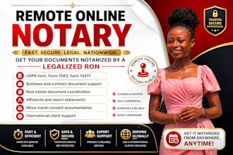 notarize your documents online fast USA remote notary usps 1583 poa affidavit