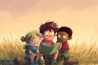 do children comic book design