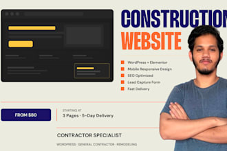 build a professional construction company website
