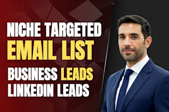 niche targeted email list for email marketing business leads