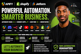 do apify discord n8n tiktok youtube zapier hubspot shopify jotform automation