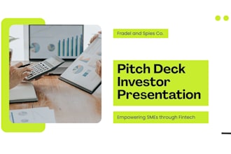 design professional business slides and investor decks