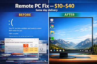 fix your windows PC issue remotely