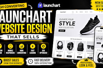 design a high converting launchart website or product page