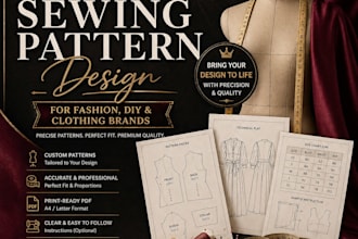 do custom sewing patterns for fashion brands