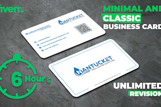 design minimal and simple standard business card classic