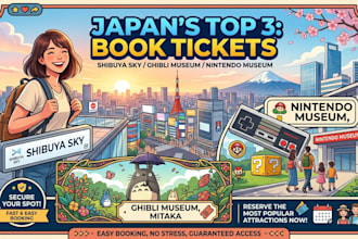 book shibuya sky ghibli museum and nintendo museum tickets