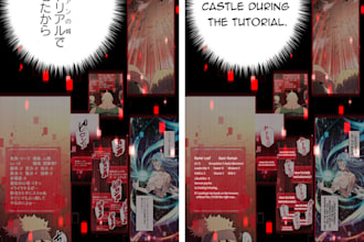 do professional manga or webtoon typesetting and text placement