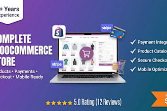 build a complete woocommerce online store with products and checkout