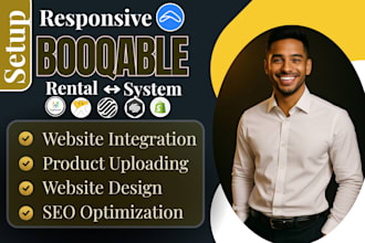 build booqable online rental, booqale website design, online booking