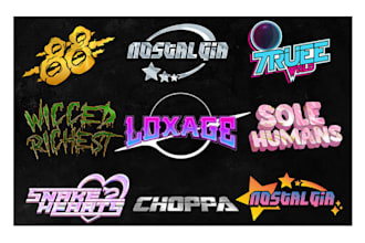 draw streetwear logo custom, psychedelic, edgy, y2k, grunge