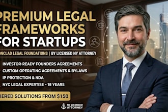 provide expert start up legal services, safe note, founder agreements