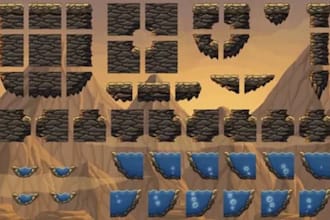 pixel art tileset sprite sheet pixel video game game art tiles pixel art tileset