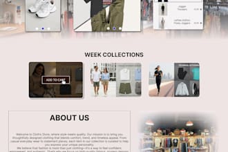 design a unique, magazine style ecommerce UI for your store
