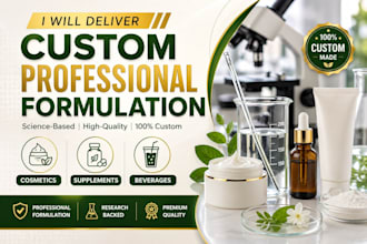 deliver custom professional product formulation