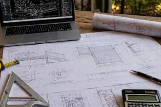 design deck permit plans and construction drawings in autocad