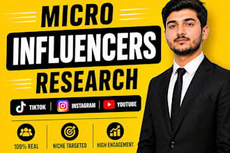 research best instagram and youtube micro influencers for influencer marketing