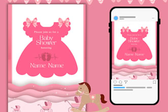 design beautiful baby shower and gender reveal invitations