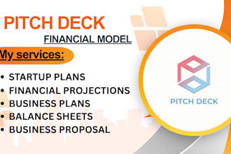 create 3 statement financial model and pitch deck financials