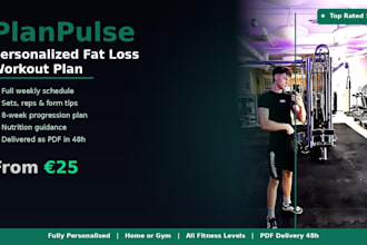 create a personalized fat loss workout plan for men