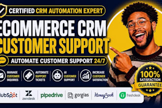 setup zendesk hubspot CRM gorgias pipedrive freshdesk shopify customer support