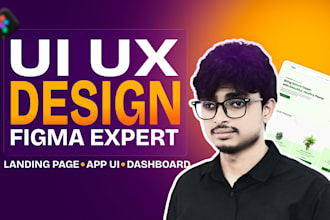 design modern website UI UX, mobile app UI UX, figma website design