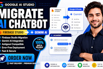 migrate ai chatbot from firebase studio to google ai studio gemini ai antigravi