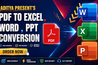 convert pdf to excel, word or ppt quickly and accurately