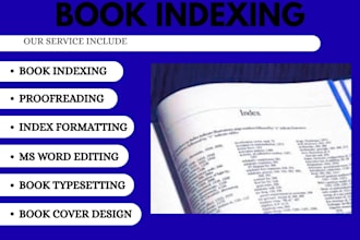 do book indexing, book formatting, amazon kdp, typesetting, ms word, layout edit