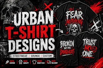 design grunge urban streetwear typography t shirt