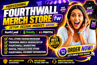 design fourthwall website on fourthwall merch etsy store fourthwall redesign