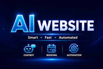 build ai powered website with chatbot, automation and booking system