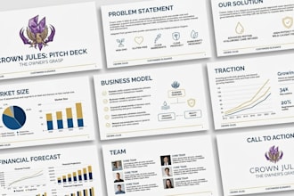 create german presentation, investor pitch deck, blueprint design, google slides