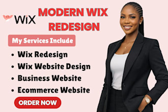redesign your wix website into a modern, high converting business site