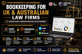 do bookkeeping for UK and australian law firms using leap or smokeball with xero