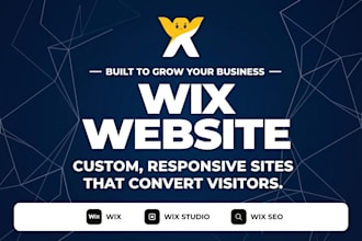 design or redesign a professional wix website