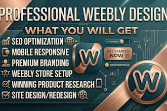 design weebly website design or redesign weebly website or weebly seo