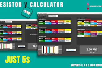 provide a resistor value calculator software