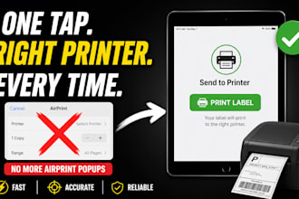 build a custom ios ipad app for direct printing to rollo and epson printer