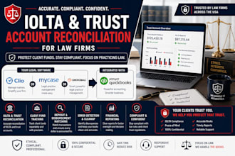 handle iolta and trust account reconciliation using clio, mycase or smokeball qb