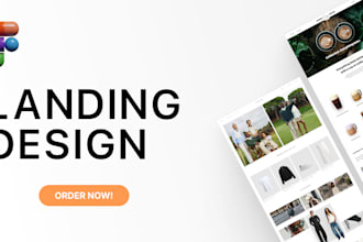 design landing page in figma
