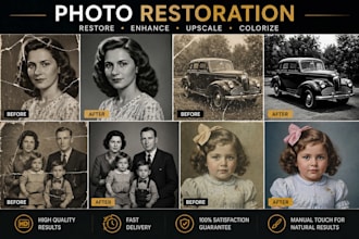 restore, repair, and colorize old photos