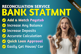 reconcile bank statement PDF to editable format